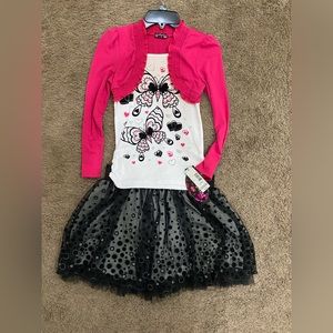 Girls Tempted 2pc skort outfit size 12/14 NWT